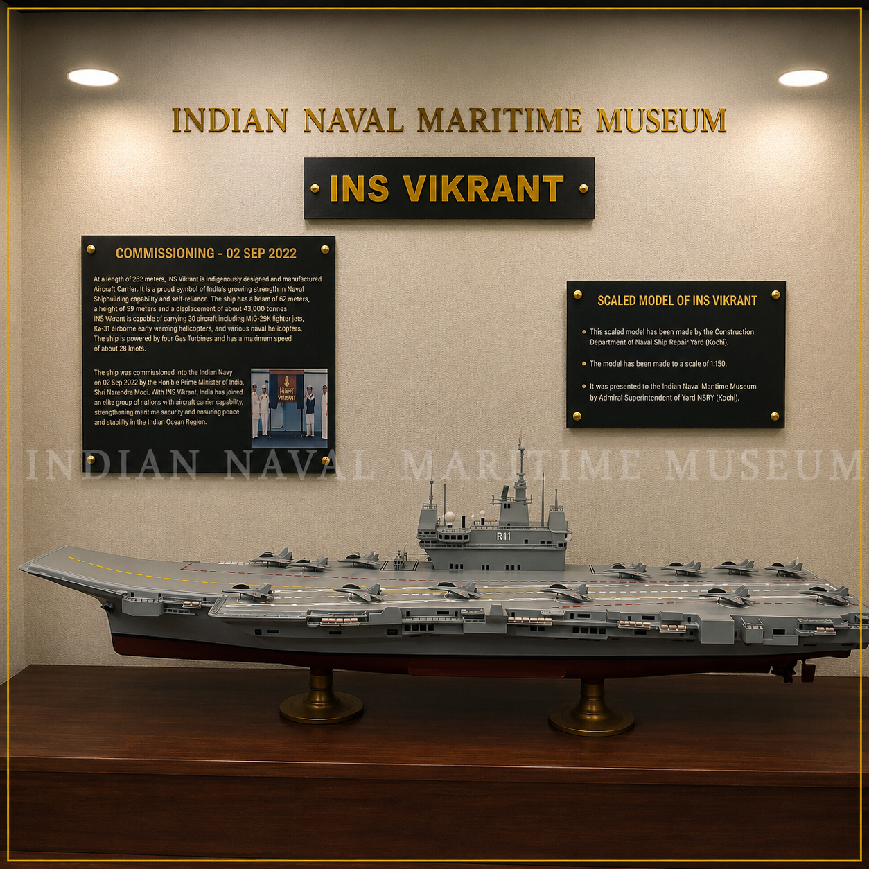 INS Vikrant– Scale Model